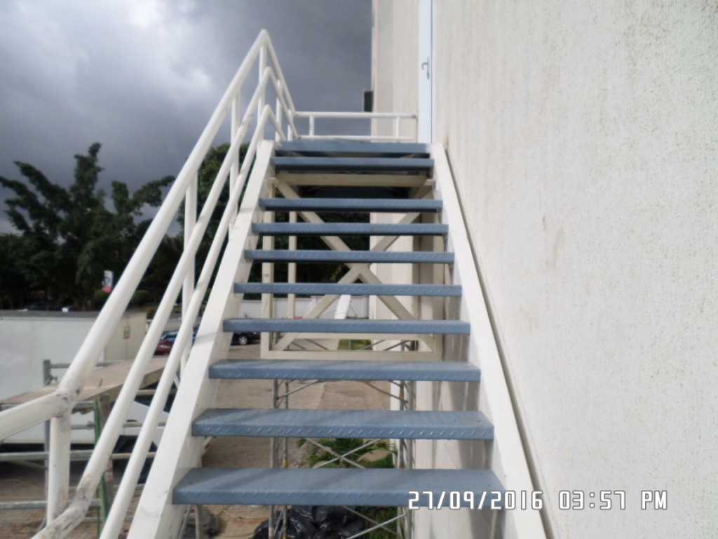 Custom metal staircase constructions