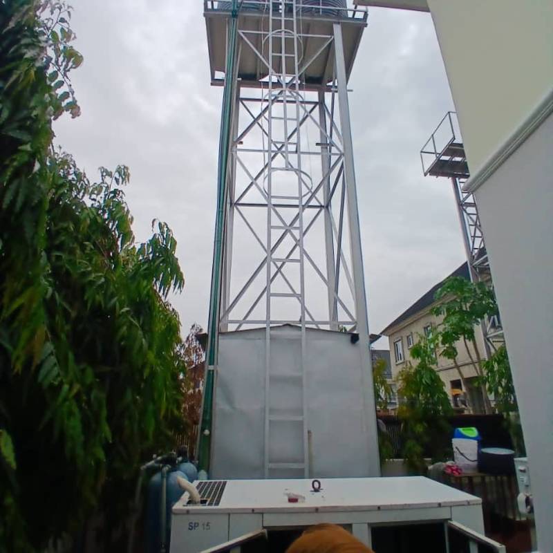 Heavy-Duty Elevated Steel Water Tank Tower (Tank Stand)
