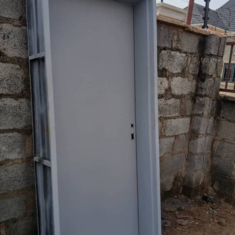 Modern Security Door with Geometric Design