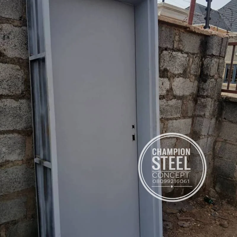 Modern Security Door with Geometric Design