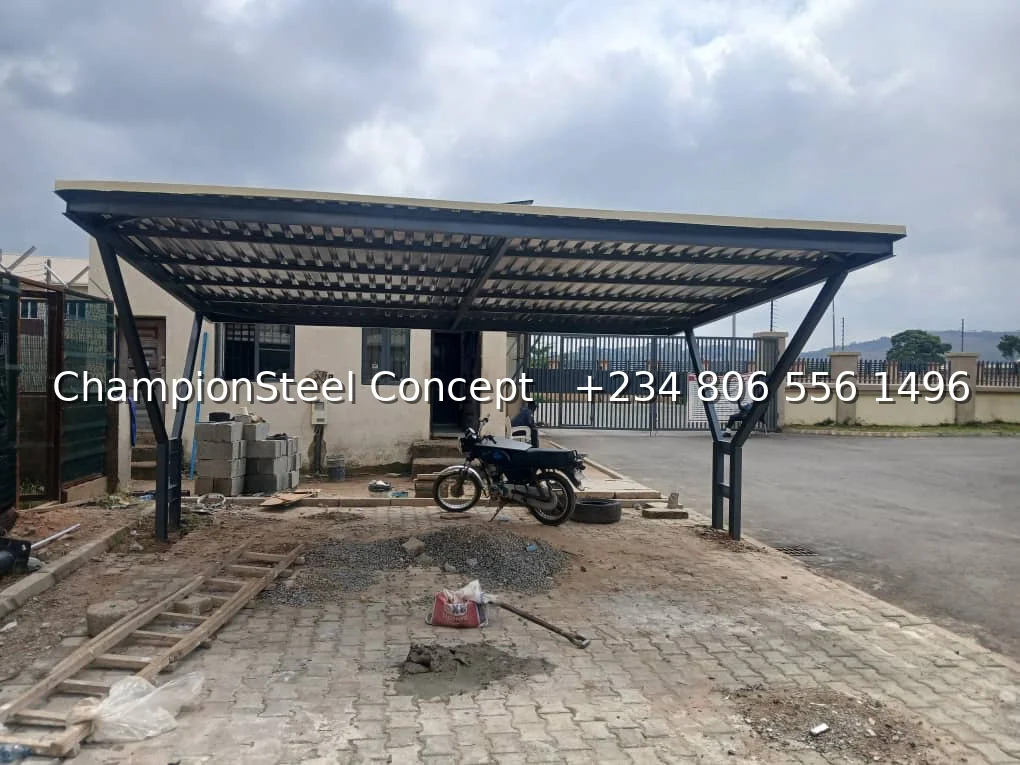 Custom Metallic Car Park Structure Fabrication