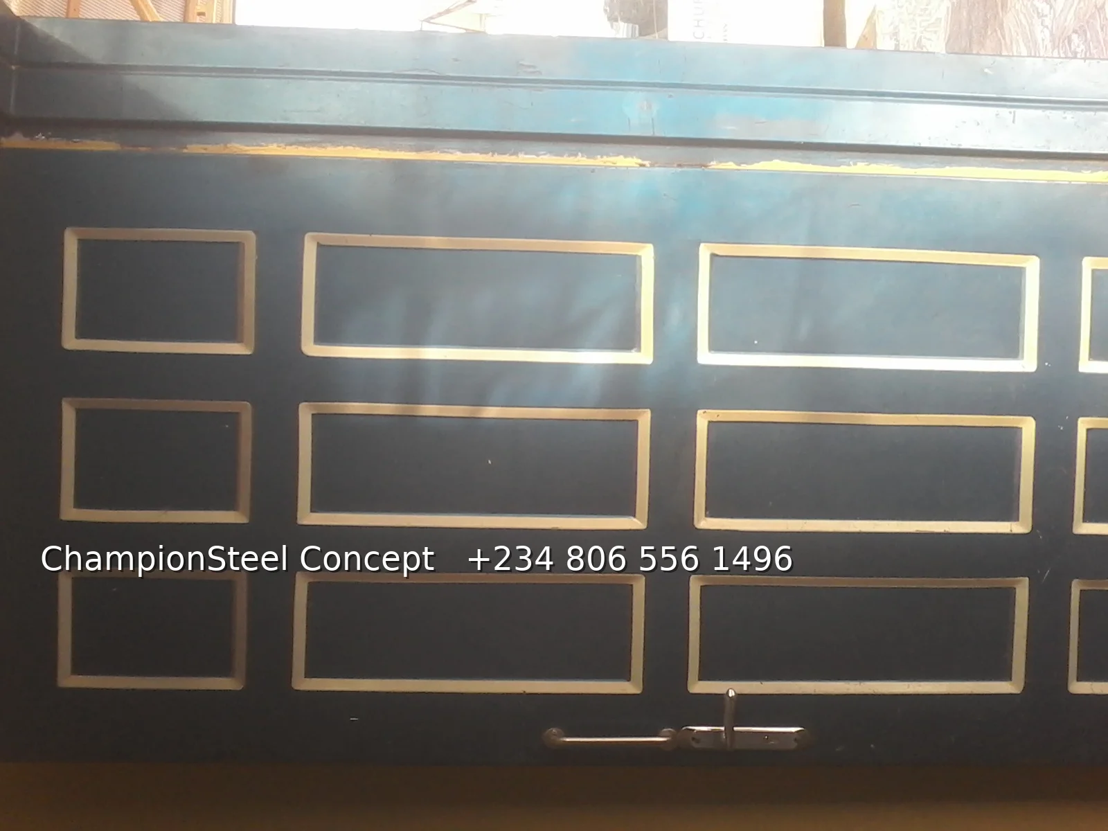 Elegant Geometric Panel Entrance Door – Timeless Security with Modern Flair