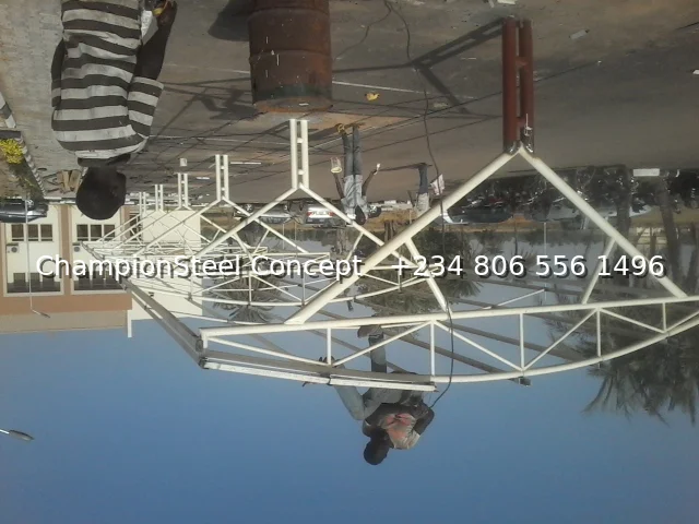 Large-Scale car park – White Structural Steel Installation